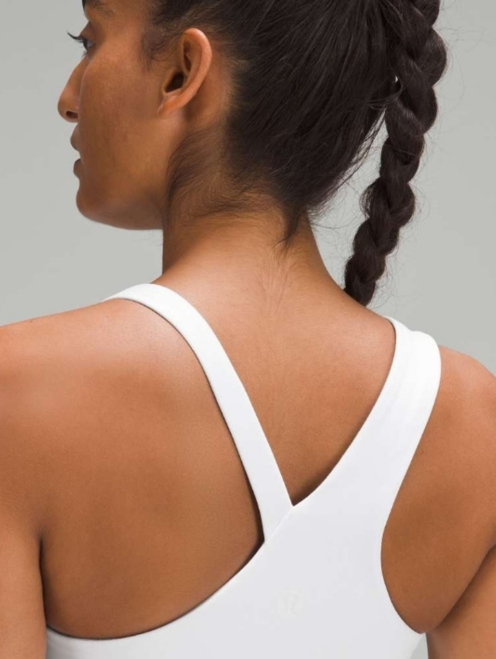 Lululemon Everlux Asymmetrical Tennis Tank Top White Size 14 - Picture 2 of 7